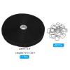 PATIKIL Hook and Loop Straps 0.8 in x 33 Ft with 50pcs Metal Buckle, Adjustable Cinch Straps Fastening Cable Straps for Bundling Storage Organization, Black view 2
