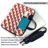 15.6 inch Slim Laptop Case with Strap Laptop Tote Bag Computer Messenger Bag Travel Essentials - Red Lobster Print view 2