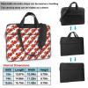15.6 inch Slim Laptop Case with Strap Laptop Tote Bag Computer Messenger Bag Travel Essentials - Red Lobster Print view 3
