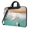 15.6 inch Slim Laptop Case with Strap Laptop Tote Bag Computer Messenger Bag Travel Essentials - Romantic Beach view 1