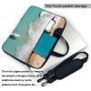 15.6 inch Slim Laptop Case with Strap Laptop Tote Bag Computer Messenger Bag Travel Essentials - Romantic Beach view 3