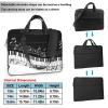 13 inch Slim Laptop Case with Strap Laptop Tote Bag Computer Messenger Bag Travel Essentials - Black White Music Note view 4