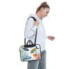 14 inch Slim Laptop Case with Strap Laptop Tote Bag Computer Messenger Bag Travel Essentials - colorful fish in the sea view 2
