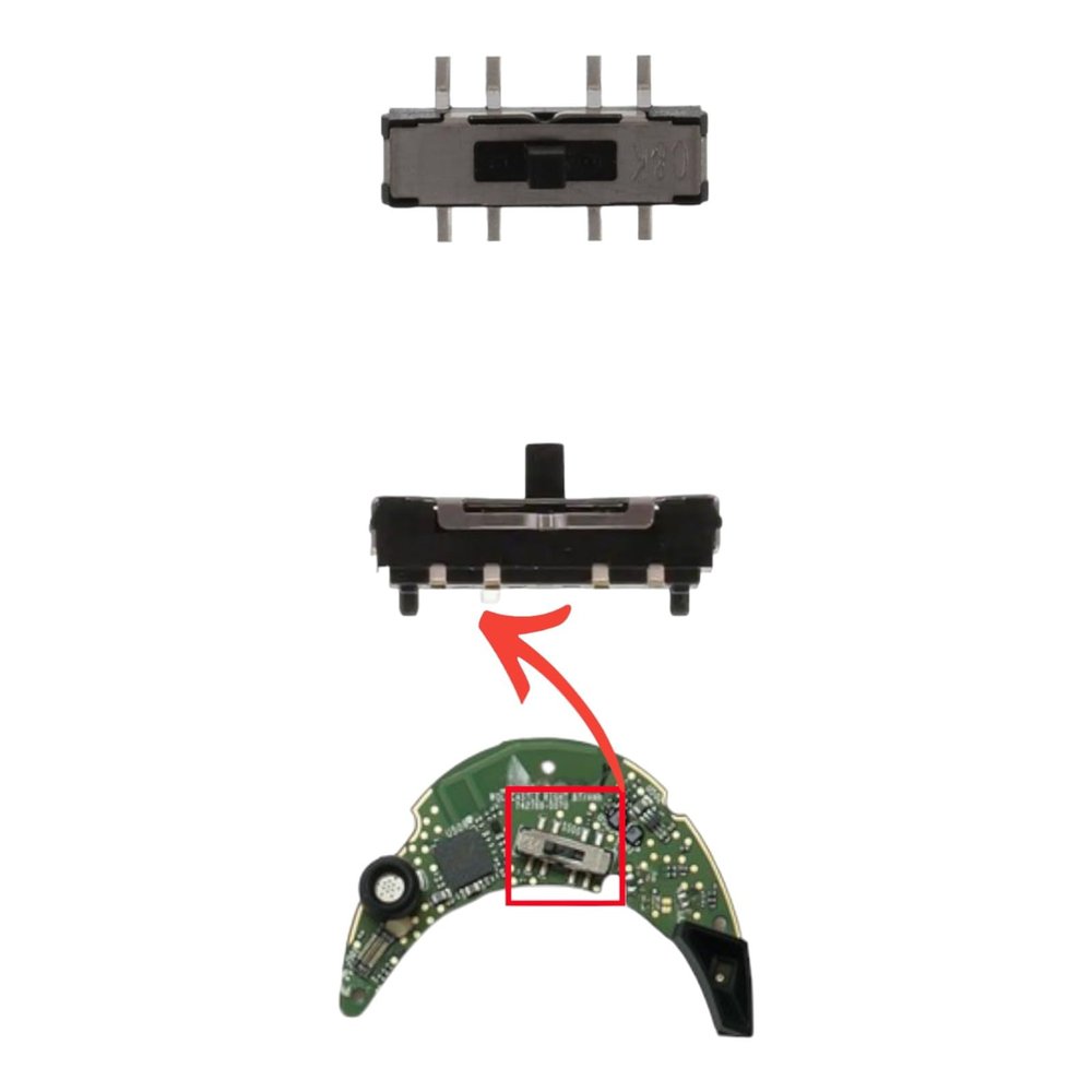 JoesGEcom Power Button, Bluetooth Mode, Sliding Spring Switch Replacement for Bose QuietComfort 45 35 I II - Parts (1)