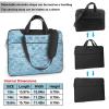 15.6 inch Slim Laptop Case with Strap Laptop Tote Bag Computer Messenger Bag Travel Essentials - Gold Mermaid Scale view 3
