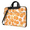 15.6 inch Slim Laptop Case with Strap Laptop Tote Bag Computer Messenger Bag Travel Essentials - Peach view 1