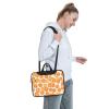 15.6 inch Slim Laptop Case with Strap Laptop Tote Bag Computer Messenger Bag Travel Essentials - Peach view 2