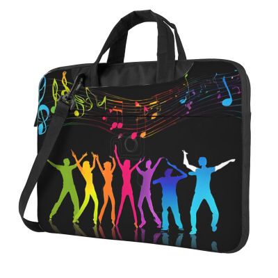 13 inch Slim Laptop Case with Strap Laptop Tote Bag Computer Messenger Bag Travel Essentials - Dance With Music