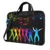 13 inch Slim Laptop Case with Strap Laptop Tote Bag Computer Messenger Bag Travel Essentials - Dance With Music view 1