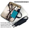 15.6 inch Slim Laptop Case with Strap Laptop Tote Bag Computer Messenger Bag Travel Essentials - Crown of thorns view 3