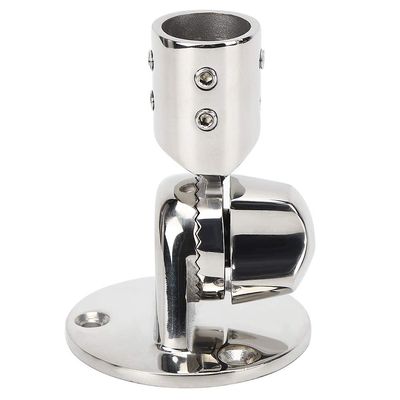 Tyenaza Boat Antenna Base Round Boat Antenna Base Mount High Hardness 316 Stainless Steel 22mm Inner Diameter