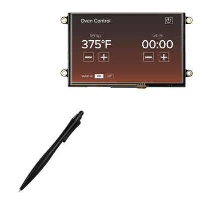 BoxWave Stylus Pen Compatible with Newhaven Display NHD-5.0-800480FT-CTXL-T - DirectTip Resistive Stylus, DirectTip Resistive Stylus - Jet Black