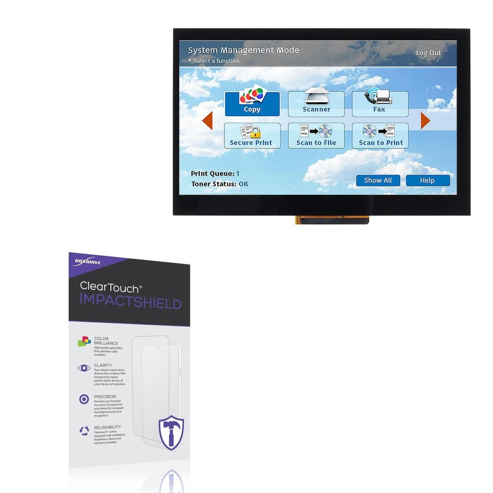 BoxWave Screen Protector Compatible with Newhaven Display NHD-7.0-800480EF-ASXN#-CTP - ClearTouch ImpactShield (2-Pack), Impenetrable Screen Protector Flexible Film