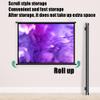 ZYXQQJ 40" 50" 60" 72" Projector Screen Manual Pull Down Movie Screen Conference Hanging Projector Curtain 16:9 Format, Wrinkle Free(4:3,40inch) view 2