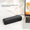 KJAOYU USB Speakeder Mini Soundbar - Dual Horns & Power, Compact Stereo for Office, Party, Home view 2