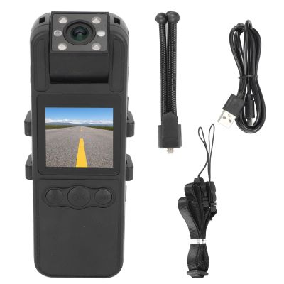 Enlybee Back Clip Video Recorder with 1.3 - inch Color Screen and 180 Rotating Lens - Ideal for Meetings and Outdoor Activities