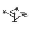 AVXANKTG OL-30L Aluminum 3-Arm Stand for 10"-17" Laptop + 10"-32" Monitor view 1
