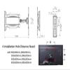 AVXANKTG DF400 P4 32"-55" Telescopic 3 Arm Swing Full Motion 70kg TV Wall Mount Articulating Bracket with Adapter 400x400 Hidden Cables view 2