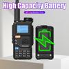 2 Pack QUANSHENG UV-5R Plus Two Way Radio Long Range 5W DTMF Scrambler NOAA Radio USB-C Charger 2200mAh Battery view 3