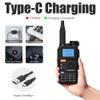 2 Pack QUANSHENG UV-5R Plus Two Way Radio Long Range 5W DTMF Scrambler NOAA Radio USB-C Charger 2200mAh Battery view 4