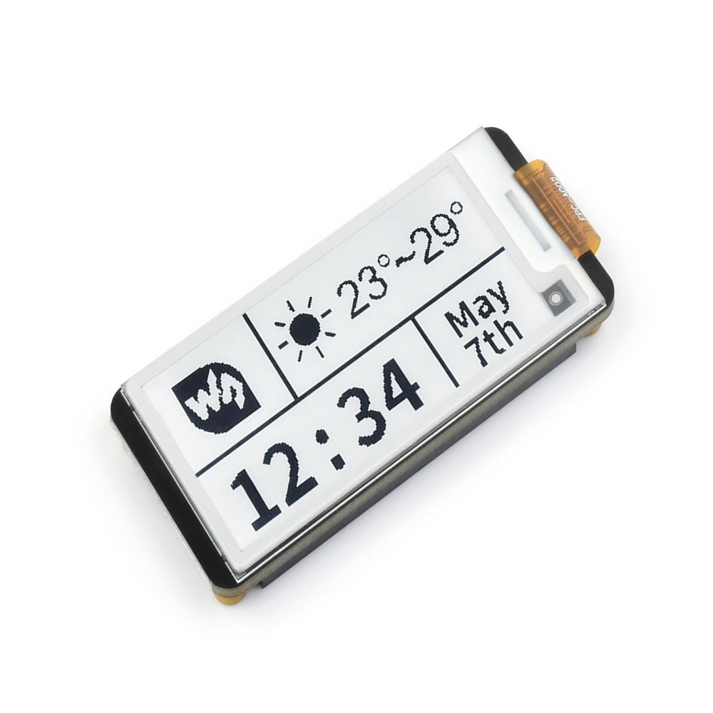 Waveshare 2.13inch E-Paper HAT+ for Raspberry Pi 5/ 4B/3B+/3B/2B/A+/Zero W/WH/Zero 2 W/Jetson Nano,250x122 Pixel 2.13inch E-Ink Display HAT Two-Color e-paper ModuleSPI Interface