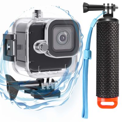 BO&DQQ Compatible for Go Pro Hero 11 mini Black Waterproof Housing Case 60M/196FT Protective Underwater Diving Case Shell with Cameras Handle Mount Accessories Kit