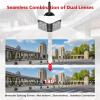6MP Security Camera Outdoor180 Ultra Wide View Angle Panoramic WIFI Dual Lens Fixed IP Camera AI Human Detection Security Cam,Wifi add 64g tf view 2