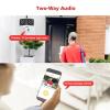 6MP Security Camera Outdoor180 Ultra Wide View Angle Panoramic WIFI Dual Lens Fixed IP Camera AI Human Detection Security Cam,Wifi add 64g tf view 4