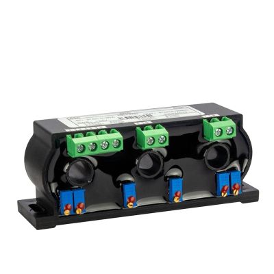 GVMUKNYE 20mm Aperture Three-Phase Current Transmitter Sensor 50A 100A Analog 3X 4-20mA 3X 0-20mA Output DC12V(3X AC0-500A Input,3X 4-20mA Output)