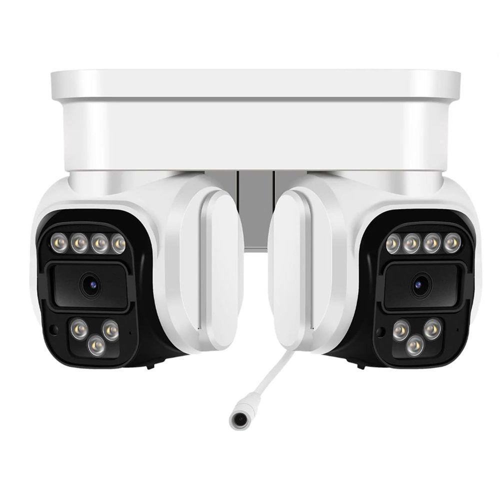 4MP Outdoor Camera Security Dual Wifi Camera PTZ Outdoor 10X Digital Zoom Color Night Vision Security Protection IP Camera Auto Tracking,With 64g card