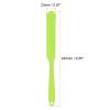 HARFINGTON 2Pcs Silicone Spatula Scraper 9.45" Reusable Non-Stick Flexible Spatulas for Epoxy Resin Liquid Paint Arts DIY Crafts, Blue/Green view 2