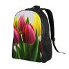 VTCTOASY Backpack Travel Laptop Backpack For Men Women Lightweight Rucksack Ulips Flower Casual Daypack view 2