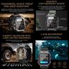 Military Smart Watch for Men(Answer/Make Calls), 2.02AMOLED 5ATM Waterproof Smartwatch with Heart Rate/SpO2/Blood Pressure, 100+ Sports, Fitness Watch for Android iPhone, with 3 Watch Bands (Green) view 4