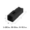 ARETV 1/5/10/20/50 Sets Of 2-pin 174057-2/174056-2 Car Speaker Plug Wiring Harness Male/Female Connectors Compatible(2p male,20 SETS_2P) view 3