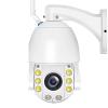8MP Camera Outdoor Wifi Ip Camera Outdoor 30X Zoom Security Protection PTZ Cam 120M IR Distance Home Security Camera Emergency Strobe Light Alarm,Camera add 64g view 1