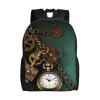 VTCTOASY Backpack Travel Laptop Backpack For Men Women Lightweight Rucksack Steampunk Watches Keys And Chains Casual Daypack view 1