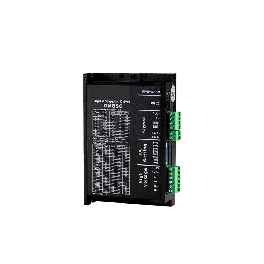 Huayong Motor Driver DM856 2 Phase Stepper Driver 0.5-5.6A 20-80VDC for Nema23 Nema34 Motor Controller CNC Engraving Machine