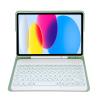 Aidashine Keyboard Case for iPad 10.2" 9th Generation 2021/ 8th Gen 2020/7th 2019, Wireless Bluetooth Keyboard with Pencil Holder,Green view 3