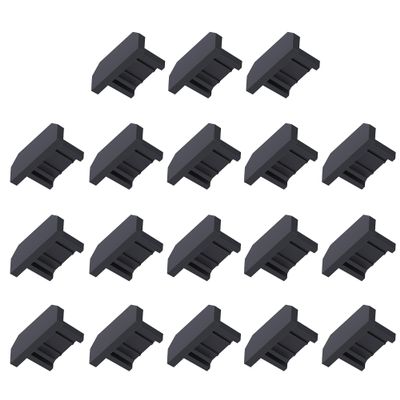 Skweawert 20 PCS Micro USB Port Anti-dust Plugs, Silicone Covers Caps Stoppers, Port Protector for PC Laptop Notebook Computers, Other Devices, 0.26 x 0.09 (LxW)