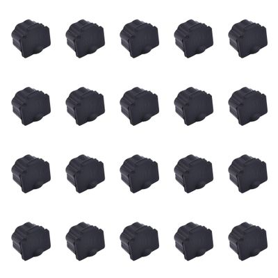 Skweawert 20 PCS RJ11 Port Anti-dust Plugs, Silicone Covers Caps Stoppers, Port Protector for End Computer Digital Socket Printer, 0.37 x 0.3 (LxW)
