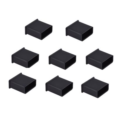 Skweawert 10 PCS USB2.0 Port Anti-dust Plugs, PE Covers Caps Stoppers, Port Protector for PC Computer Laptop Router Network Hub or Other Standard USB 2.0, 0.51 x 0.2 (LxW)