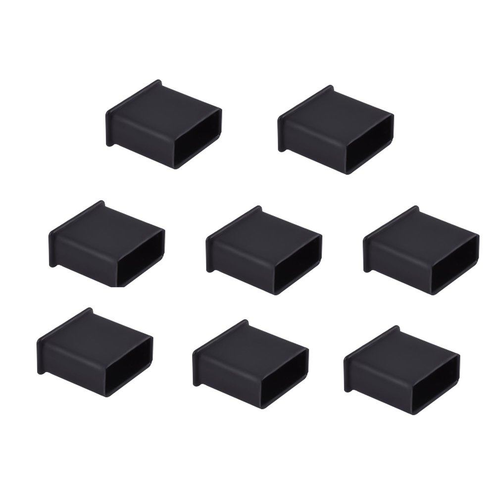 Skweawert 10 PCS USB2.0 Port Anti-dust Plugs, PE Covers Caps Stoppers, Port Protector for PC Computer Laptop Router Network Hub or Other Standard USB 2.0, 0.51 x 0.2 (LxW)