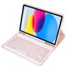 Aidashine Keyboard Case for iPad 9.7 Inch 6th Gen 2018,iPad 5th Gen 2017,iPad Air 2/1,Pro 9.7'',Bluetooth Keyboard with Pencil Holder,Pink view 2
