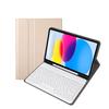 Aidashine Keyboard Case for iPad 10.2" 9th Generation 2021/ 8th Gen 2020/7th 2019, Wireless Bluetooth Keyboard with Pencil Holder,Gold view 1