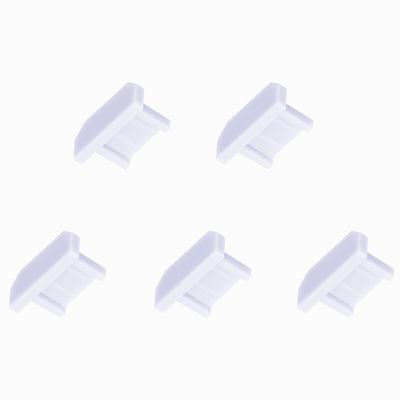 Skweawert 5 PCS Micro USB Port Anti-dust Plugs, Silicone Covers Caps Stoppers, Port Protector for PC Laptop Notebook Computers, Other Devices, 0.26 x 0.09 (LxW)