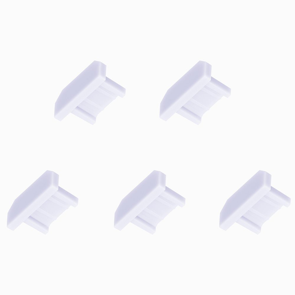 Skweawert 5 PCS Micro USB Port Anti-dust Plugs, Silicone Covers Caps Stoppers, Port Protector for PC Laptop Notebook Computers, Other Devices, 0.26 x 0.09 (LxW)