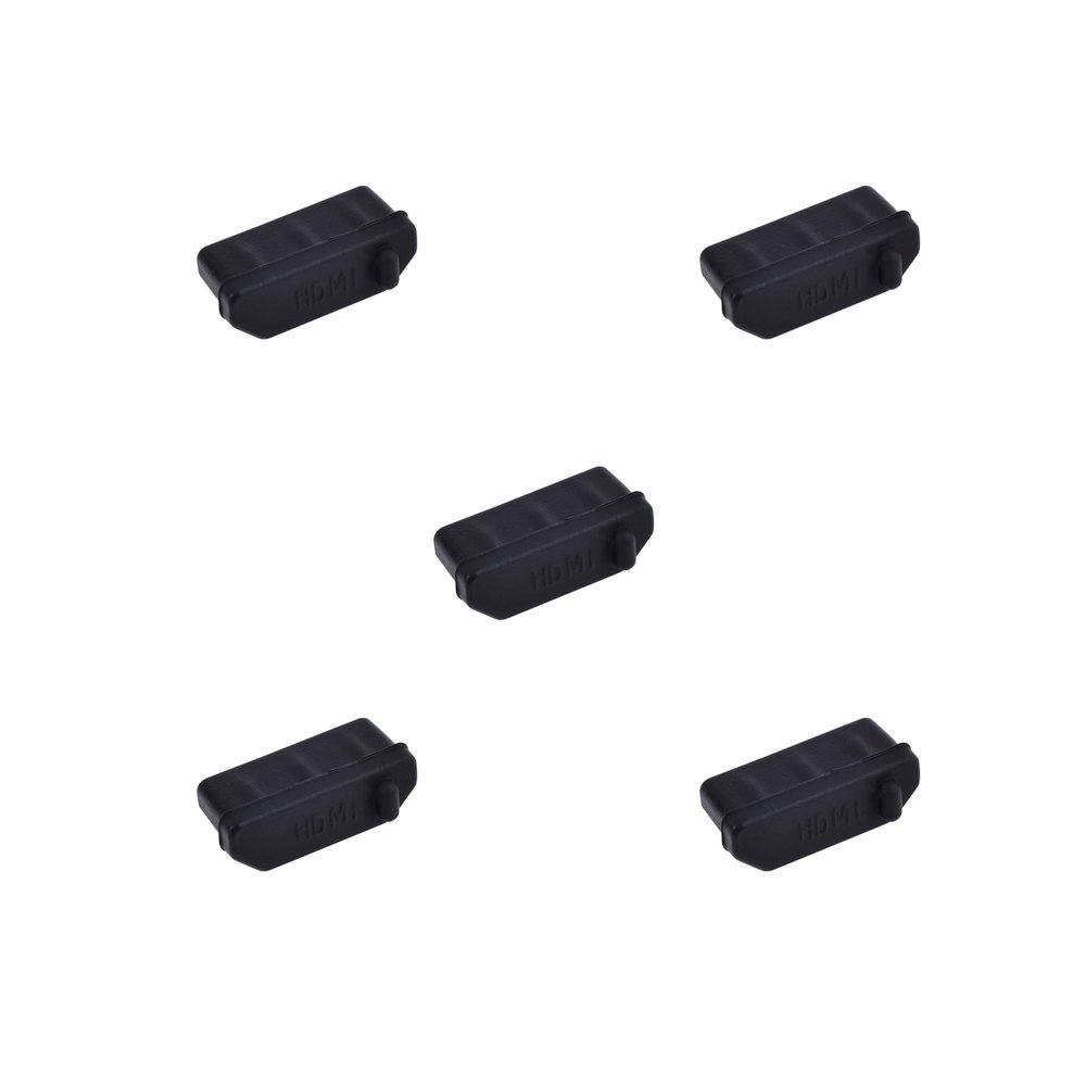 Skweawert 5 PCS HDMI Port Anti-dust Plugs, Silicone Covers Caps Stoppers, Port Protector for TV, Computer, Other Devices, 0.51 x 0.19 (LxW)