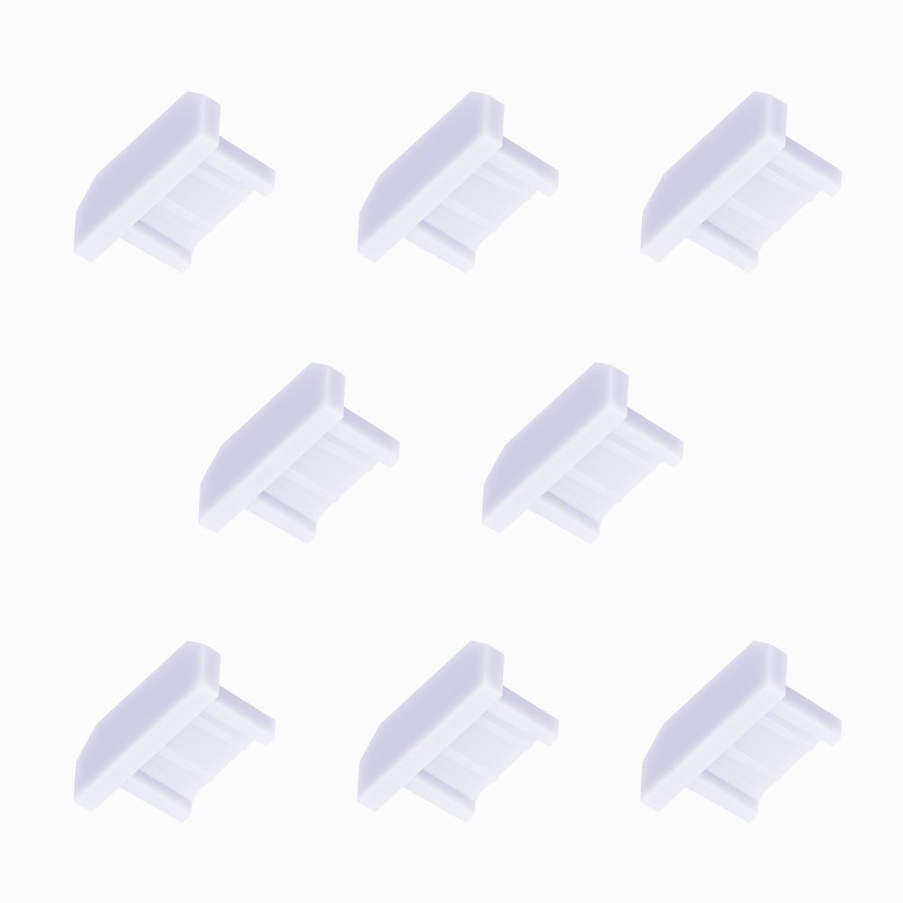 Skweawert 10 PCS Micro USB Port Anti-dust Plugs, Silicone Covers Caps Stoppers, Port Protector for PC Laptop Notebook Computers, Other Devices, 0.26 x 0.09 (LxW)