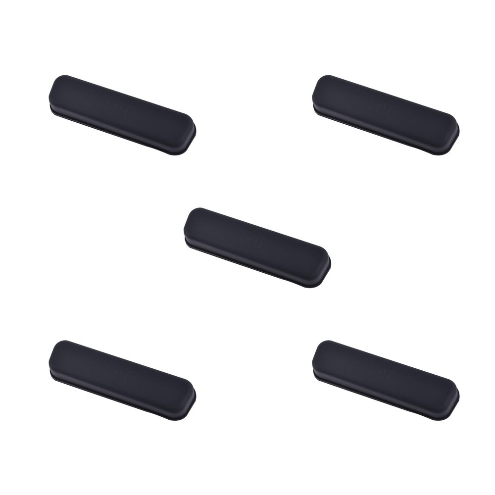 Skweawert 5 PCS LPT Port Anti-dust Plugs, Silicone Covers Caps Stoppers, Port Protector for PC Laptop Notebook Computers,Black