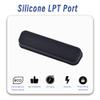 Skweawert 5 PCS LPT Port Anti-dust Plugs, Silicone Covers Caps Stoppers, Port Protector for PC Laptop Notebook Computers,Black view 4